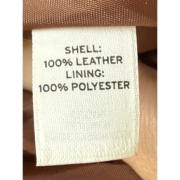 Leith Genuine Leather Soft Brown Knee-length Skirt Size 8 Western Cowboycore - Picture 9 of 13